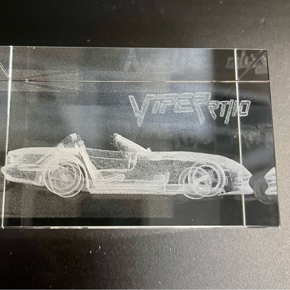 Viper RT-10 Leaded crystal engraved Dodge Viper